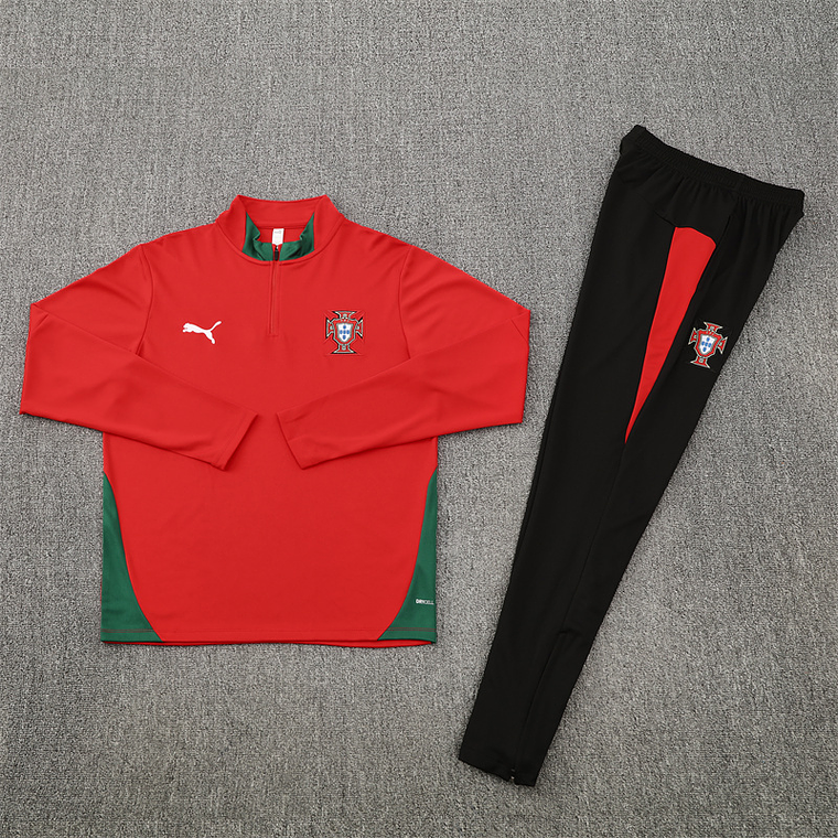 Conjunto Fato de Treino Portugal 2025 - Manga Comprida - Vermelho 4