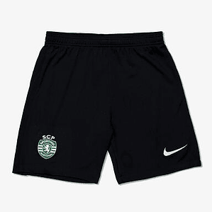 Calções Pretos Criança Sporting 24/25 
