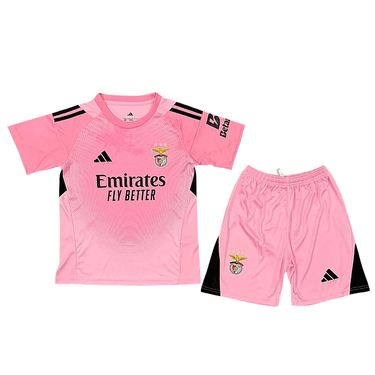 Conjunto Criança SL Benfica Guarda-Redes Rosa 25/26  1