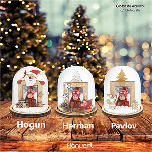 Globo Grande de Natal Personalizado c/ Foto