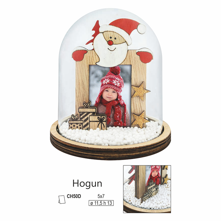 Globo Grande de Natal Personalizado c/ Foto 2