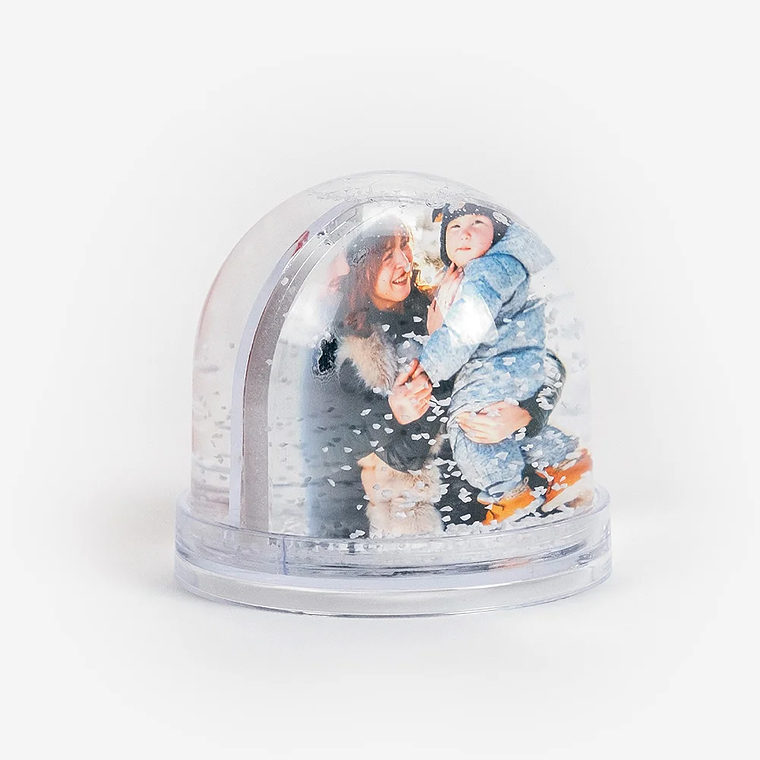 Globo de Neve Personalizado c/ 2 Fotos  2