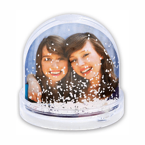 Globo de Neve Personalizado c/ 2 Fotos 