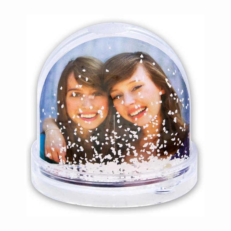 Globo de Neve Personalizado c/ 2 Fotos  1