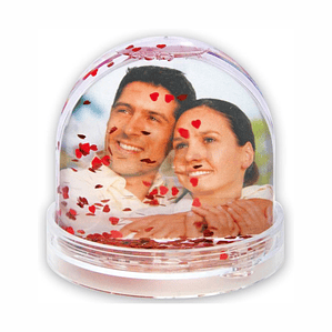 Globo de Corações Personalizado c/ 2 Fotos 