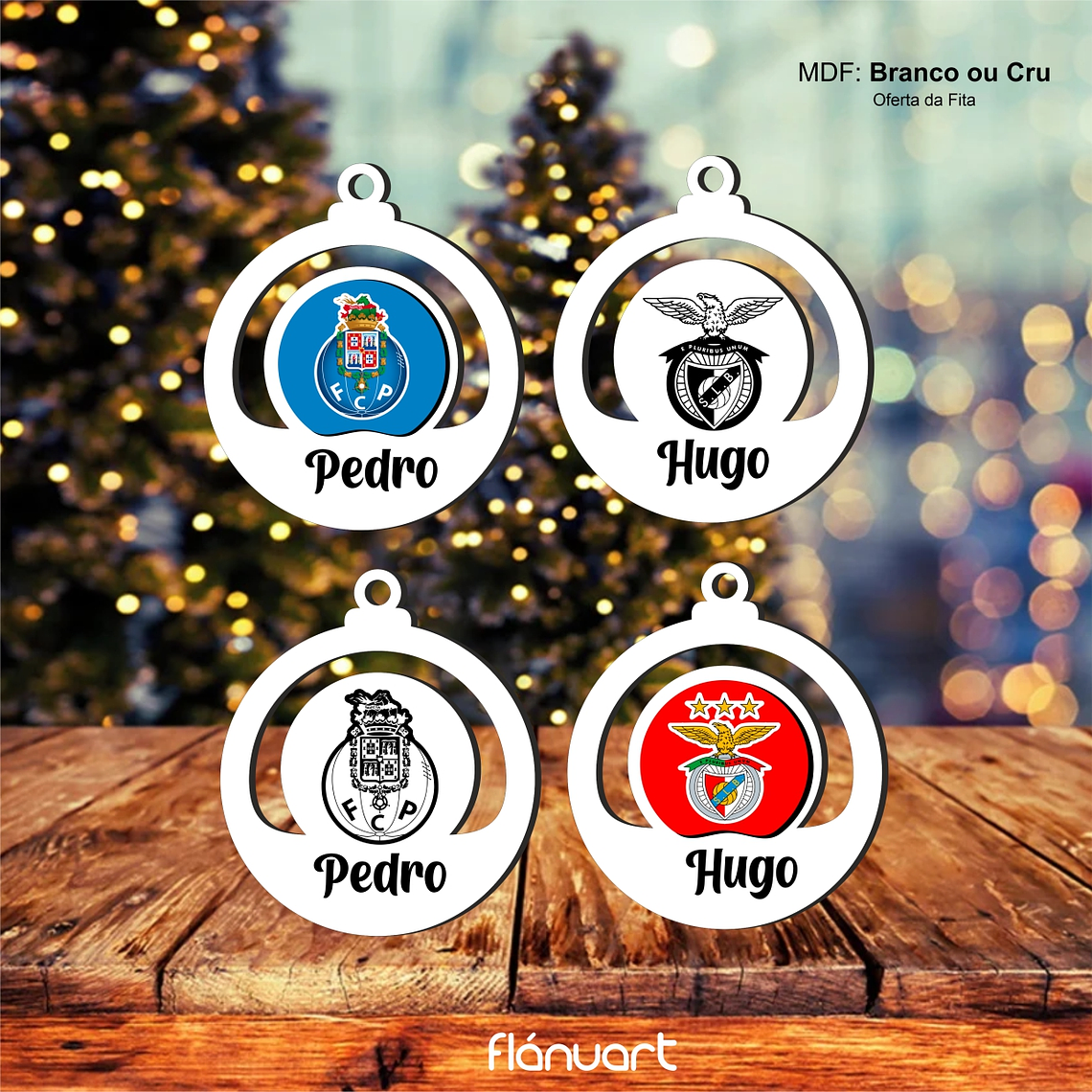 Bola de Natal Personalizada de Clubes 1