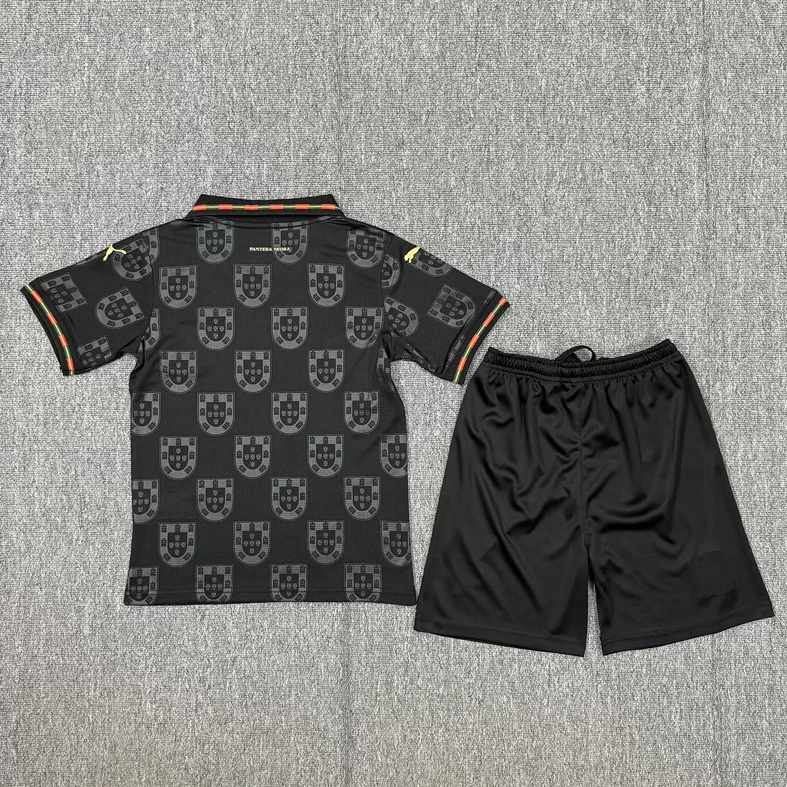 Kit Criança Equipamento Portugal - Edição Especial Pantera Negra  3