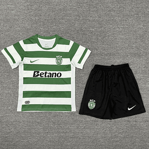 Kit Criança Principal Sporting CP 25/26 - (Em stock | Entrega 48h)
