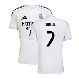 Camisola Real Madrid Principal 25/26 - (Vini Jr. 7) - Entrega 48h