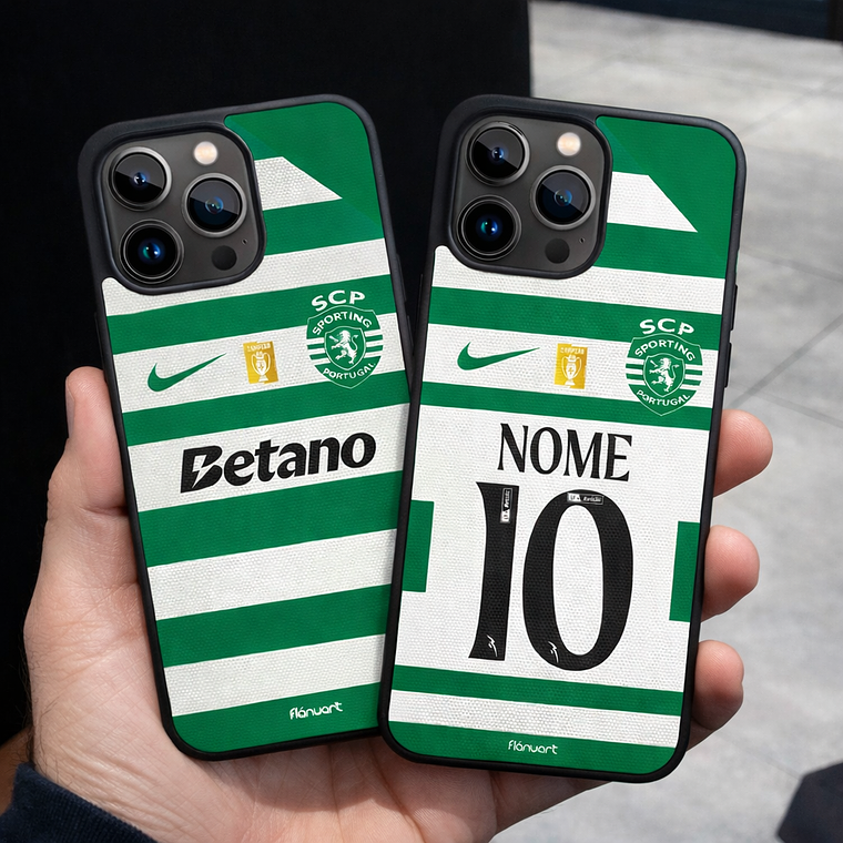Capas de Telemóvel SPORTING 1º Equipamento 25/26 - Personalizada 1
