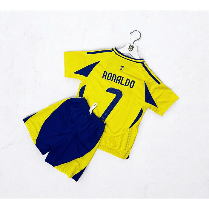 Kit Criança Principal 24/25 - Al Nassr RONALDO - (Em stock | Entrega 48h) 1