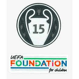 Patch / Badge - Champions League + Foundation - Real Madrid 15 - Kit