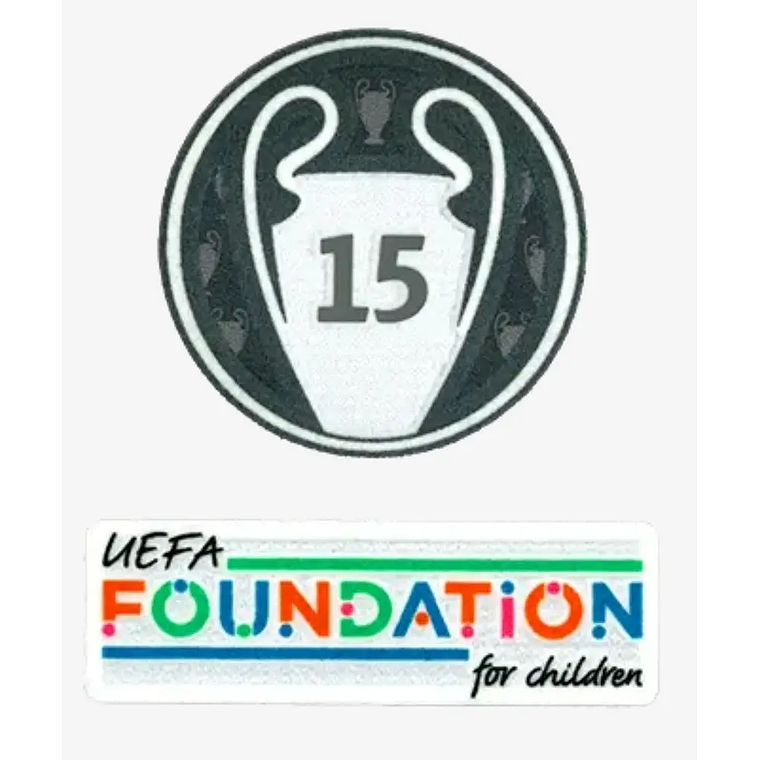 Patch / Badge - Champions League + Foundation - Real Madrid 15 - Kit 1