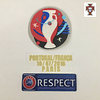 Patch / Badge - Portugal Euro 2016 Final + Match Details + RESPECT - Kit 3 Patch's  1