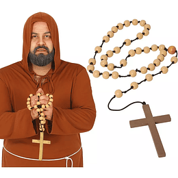 Rosário com cruz 16cm