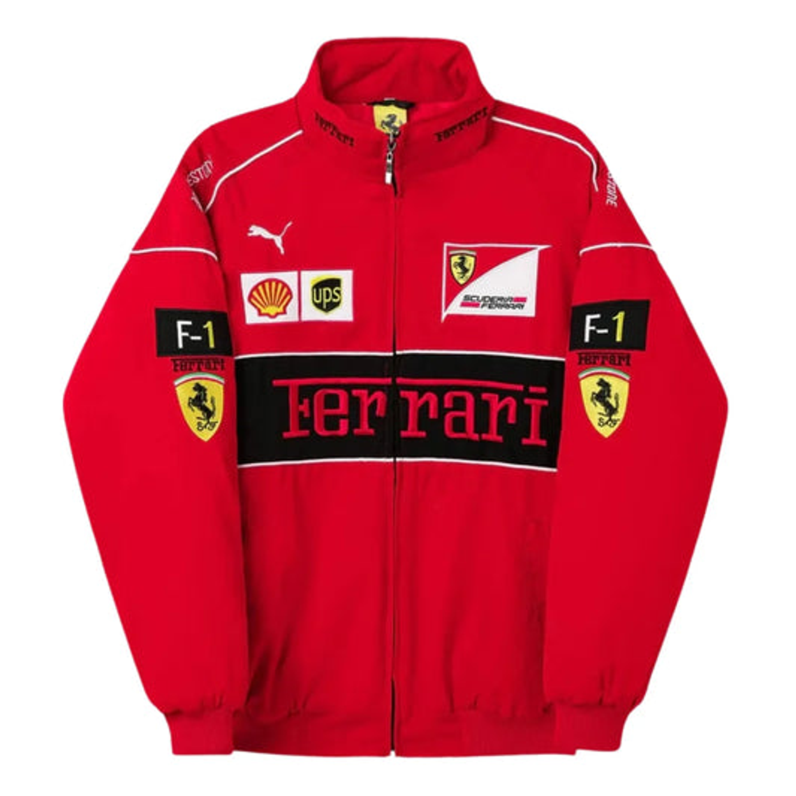 Casaco Vermelho Vintage Ferrari F1 Racing 1