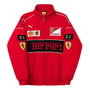 Casaco Vermelho Vintage Ferrari F1 Racing