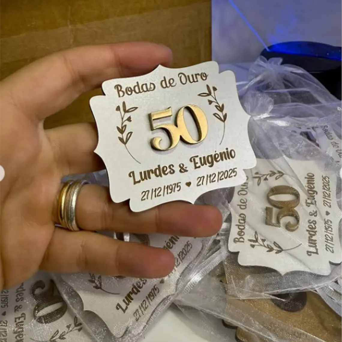 Lembrança de Casamento | Bodas de Ouro 2