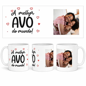 Caneca | Melhor Avó do Mundo c/ FOTO