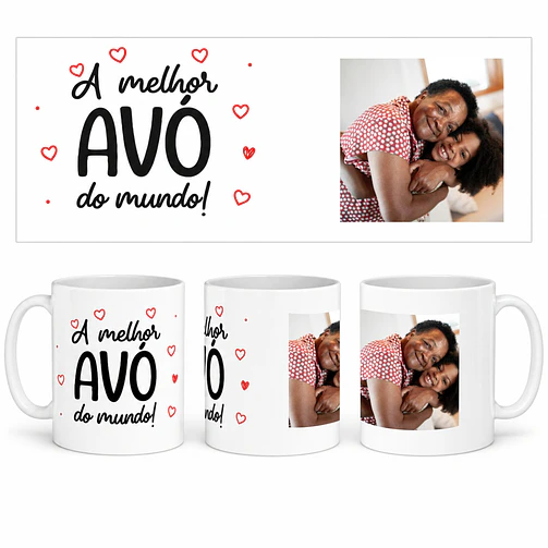 Caneca | Melhor Avó do Mundo c/ FOTO 1