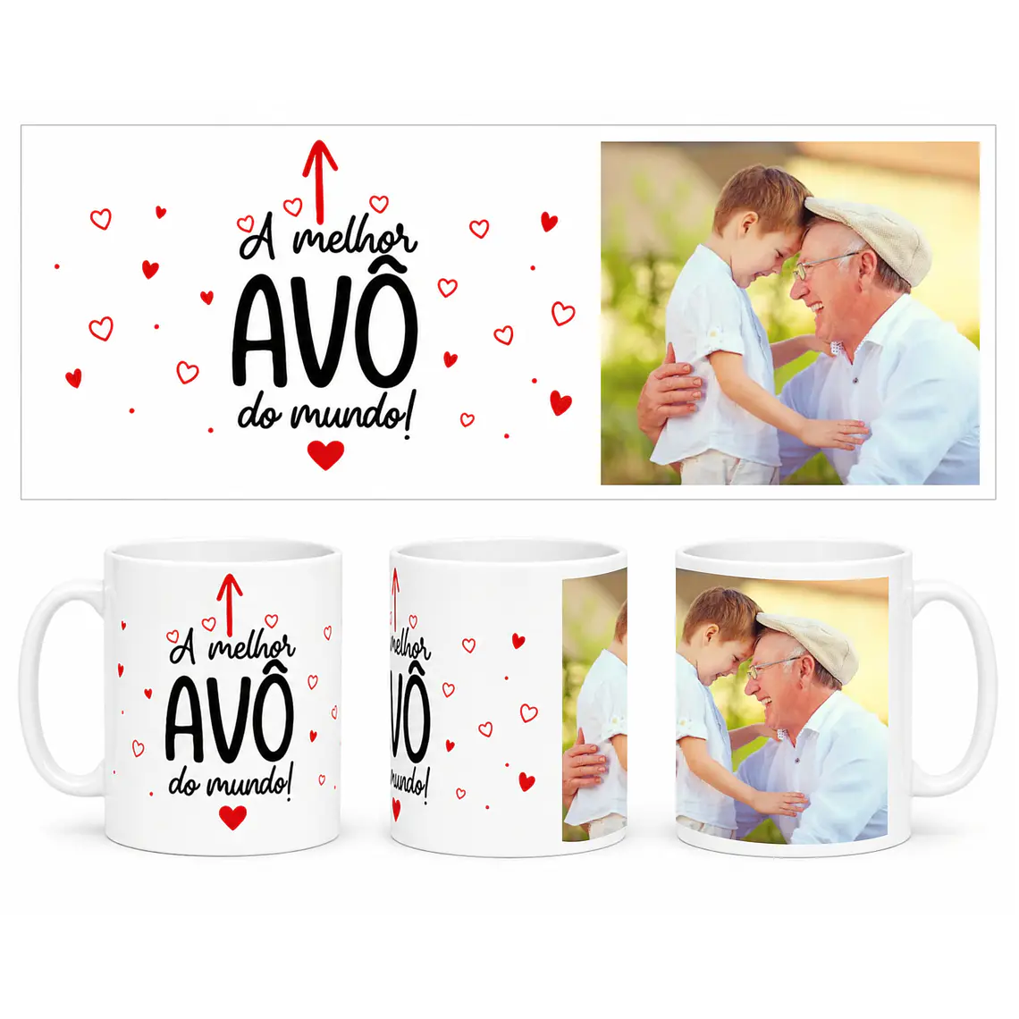 Caneca | Melhor Avô do Mundo c/ FOTO 1