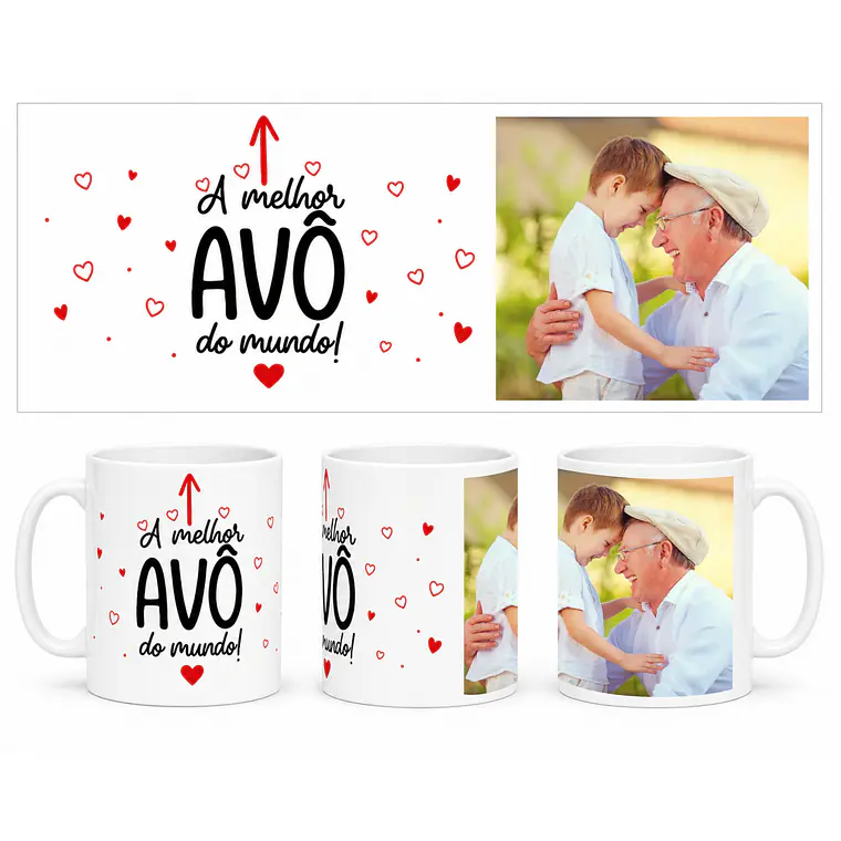 Caneca | Melhor Avô do Mundo c/ FOTO 1