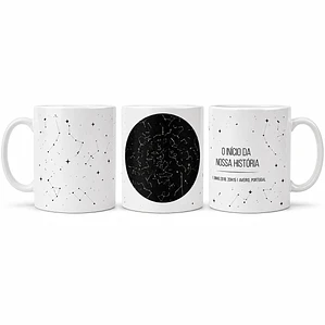 Caneca Mapa das Estrelas﻿