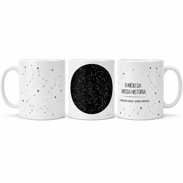 Caneca Mapa das Estrelas﻿ 1