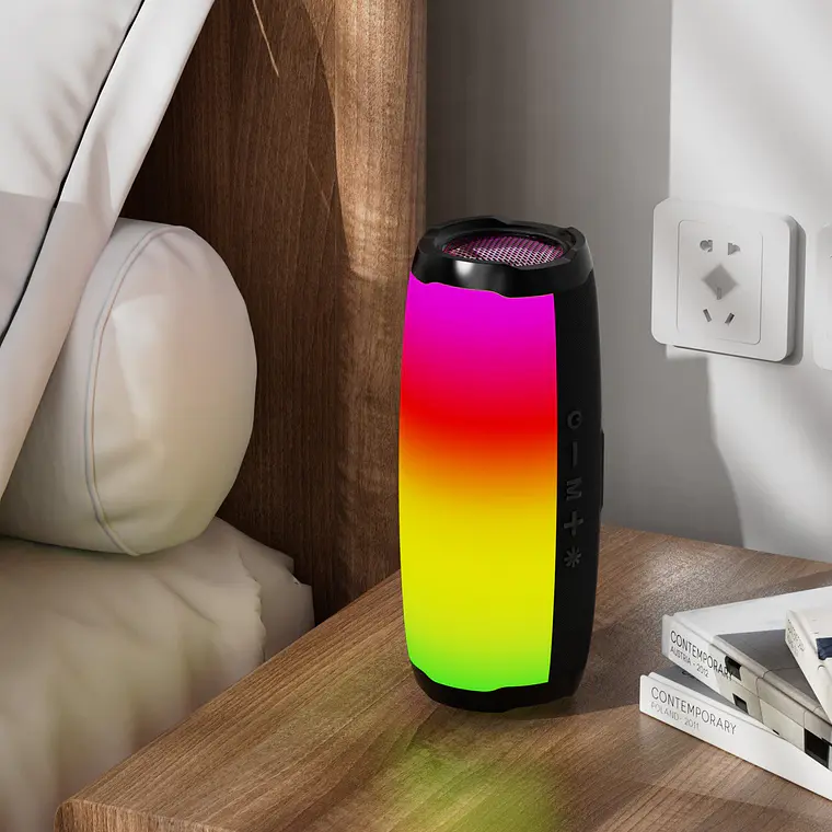 Techancy Áudio Bluetooth TH2632, Ritmo De Música Led, Bateria Incorporada, Suporte Sem Fios 5.0/Tf/U Disco/Aux 1
