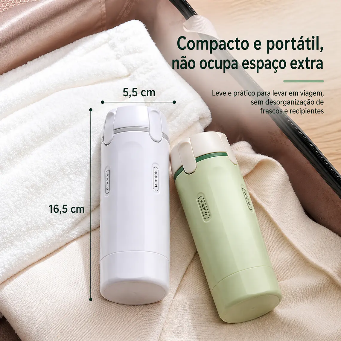Frasco 4 em 1 para Viagem – Shampoo, Gel e Cosméticos | Portátil, Recarregável e Sem Vazamentos 2