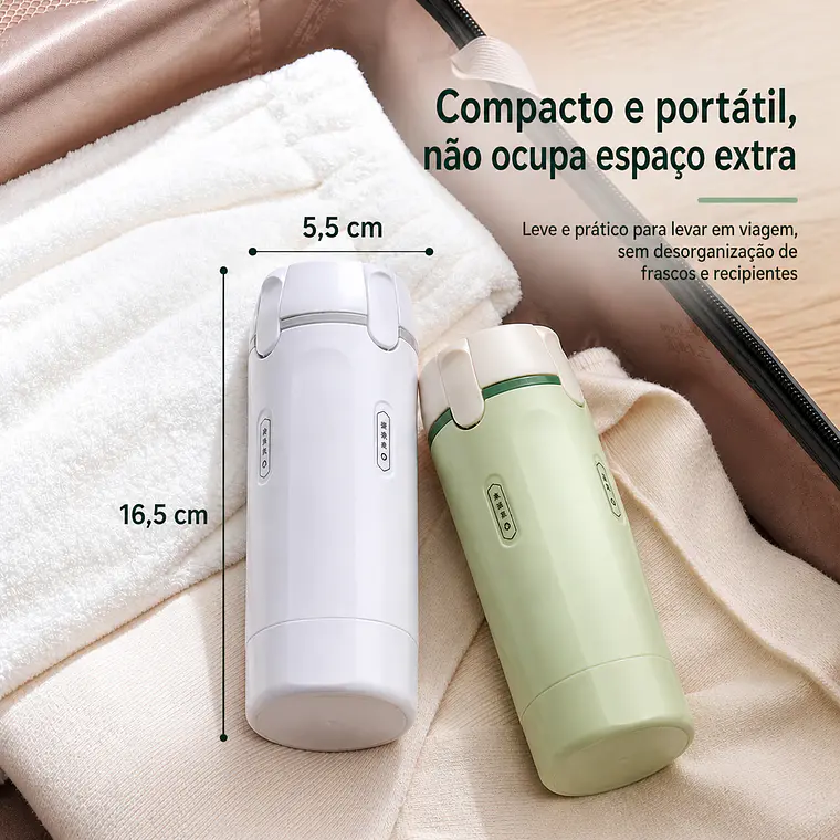 Frasco 4 em 1 para Viagem – Shampoo, Gel e Cosméticos | Portátil, Recarregável e Sem Vazamentos 2