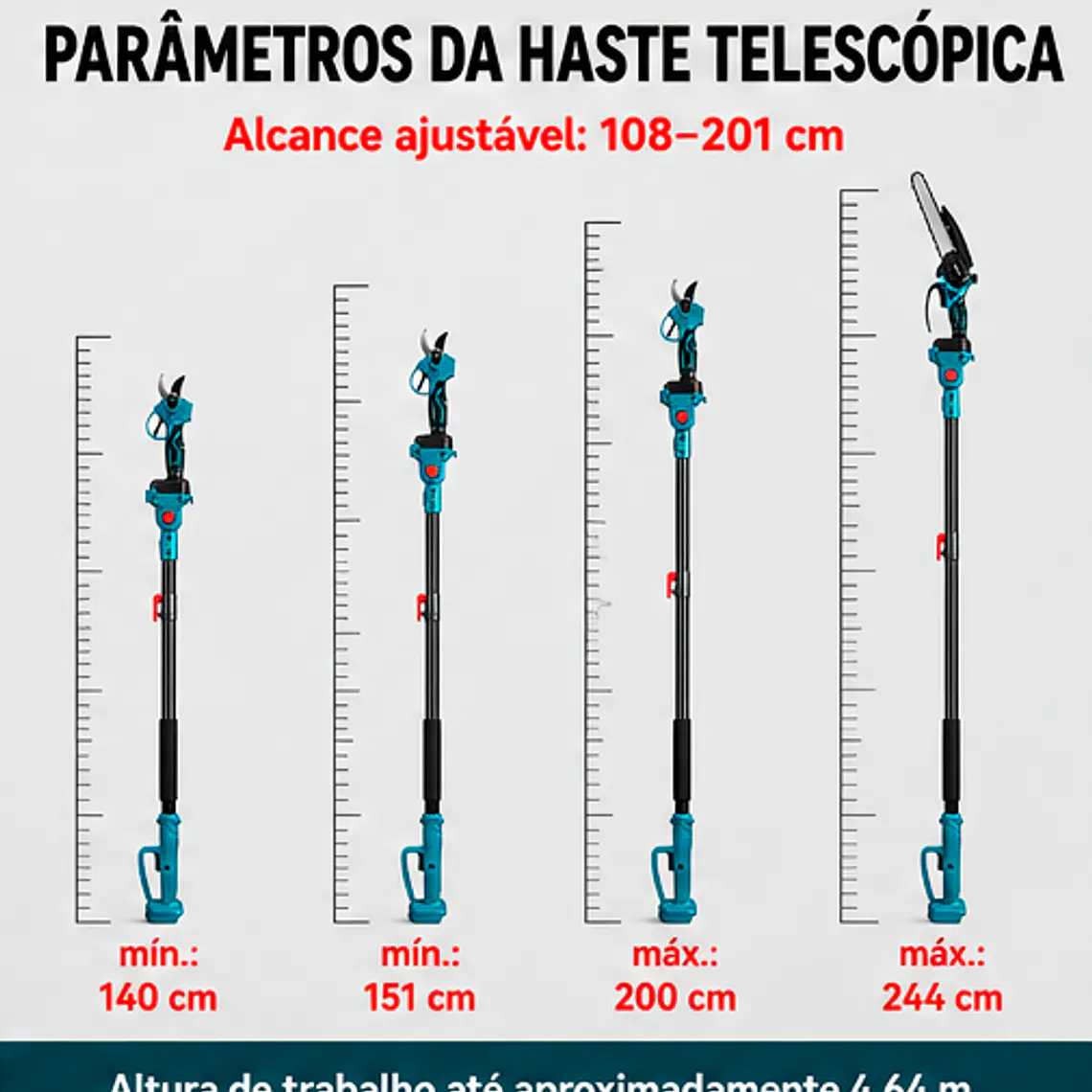 Motosserra Elétrica ONEVAN 5500W - 3 em 1 4