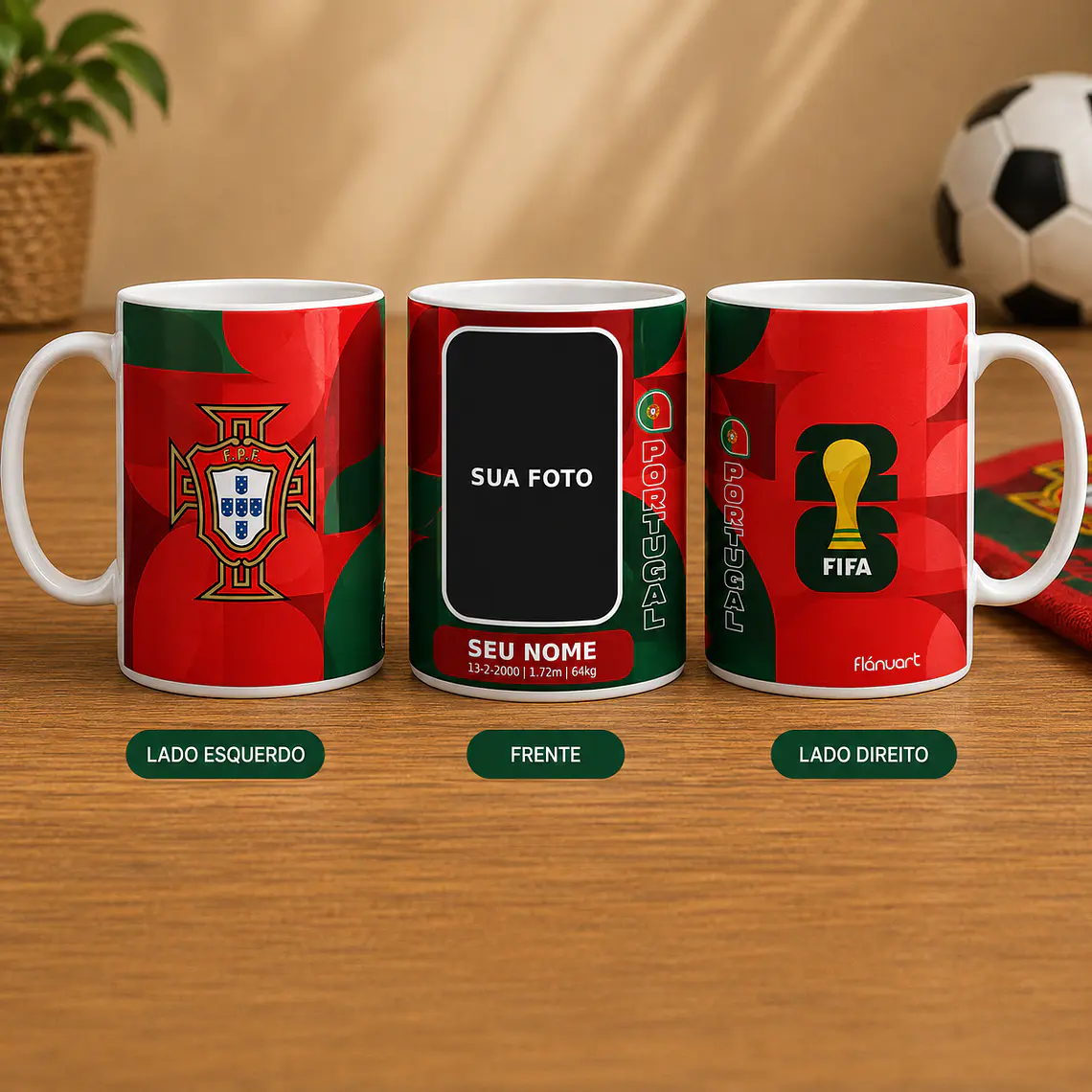 Caneca Personalizada Seleção Portuguesa 1