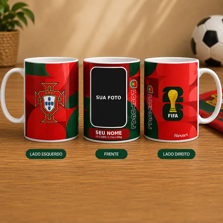 Caneca Personalizada Seleção Portuguesa 1