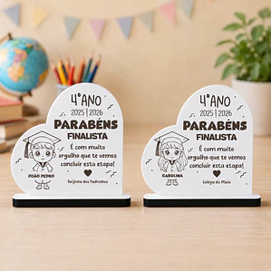 Troféu / Moldura Coração 