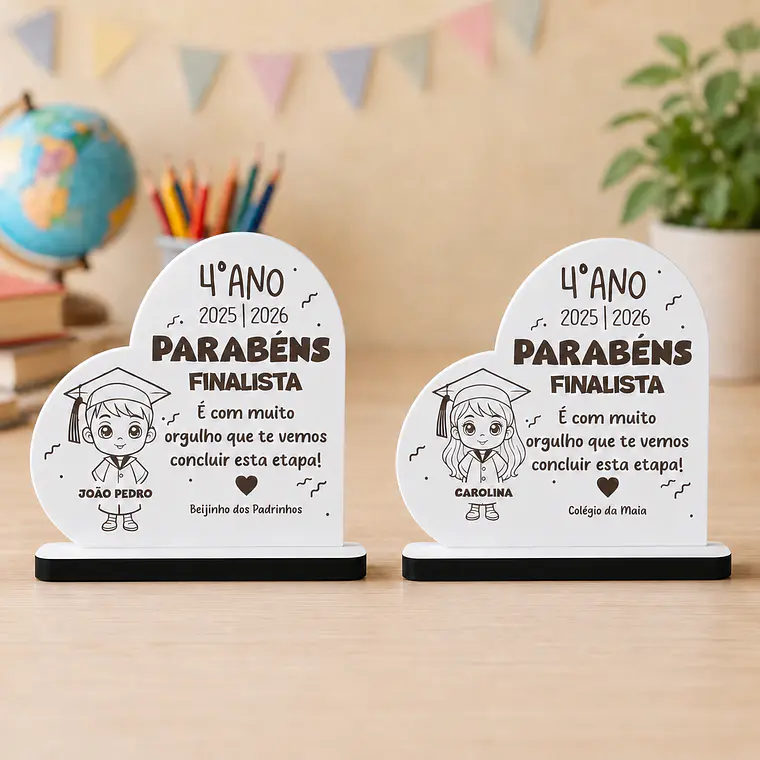 Troféu / Moldura Coração 