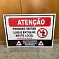 Placa PVC - ATENÇÃO, Proibido deitar Lixo e Entulho - Miniatura 1