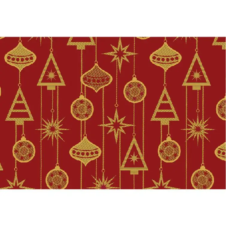 Papel de Embrulho Natal 70×100 25 Folhas – Bordô Dourado (desde 0.75€/cada) 1
