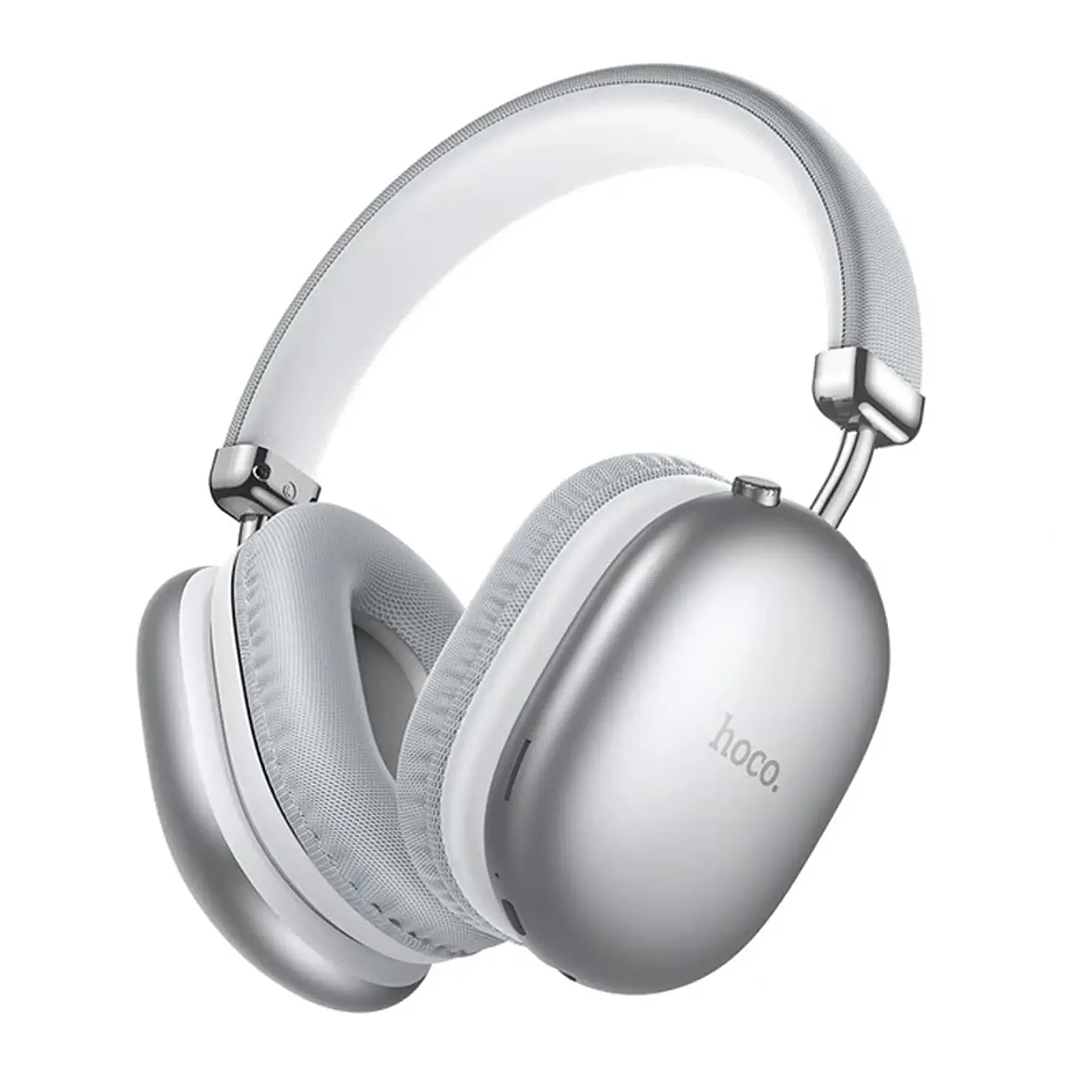 Audífonos Hoco W35 Max Joy Bluetooth Inalámbricos PLATEADO con Batería de 90H 1