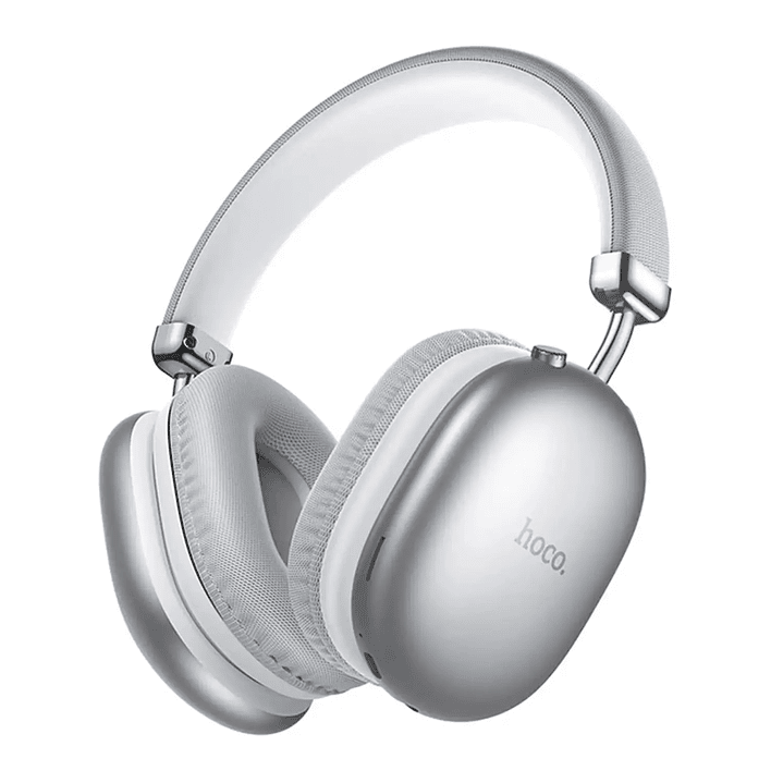 Audífonos Hoco W35 Max Joy Bluetooth Inalámbricos PLATEADO con Batería de 90H 1