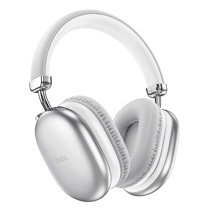 Audífonos Hoco W35 Max Joy Bluetooth Inalámbricos PLATEADO con Batería de 90H 4