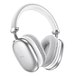 Audífonos Hoco W35 Max Joy Bluetooth Inalámbricos PLATEADO con Batería de 90H - Miniatura 4