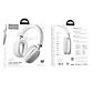 Audífonos Hoco W35 Over Ear Bluetooth Inalámbricos Plateado (Silver) con 40H de Batería - Miniatura 2