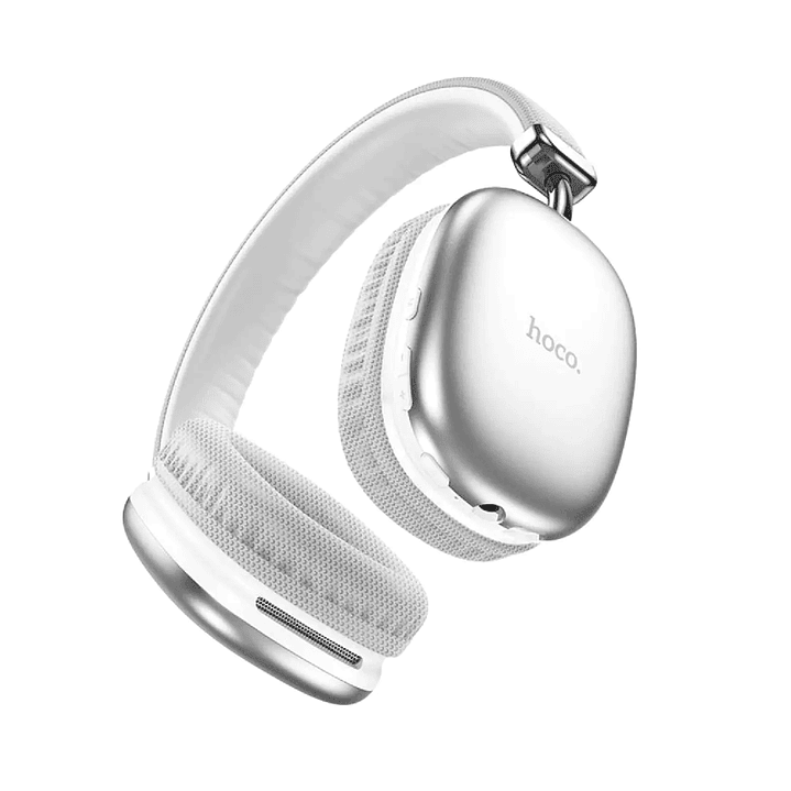 Audífonos Hoco W35 Over Ear Bluetooth Inalámbricos Plateado (Silver) con 40H de Batería 3