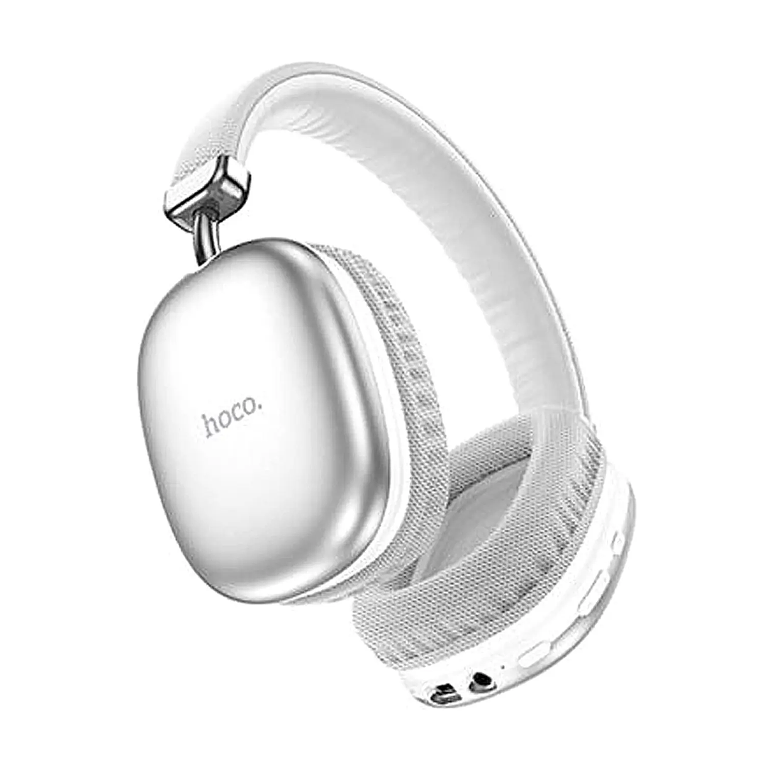 Audífonos Hoco W35 Over Ear Bluetooth Inalámbricos Plateado (Silver) con 40H de Batería 1