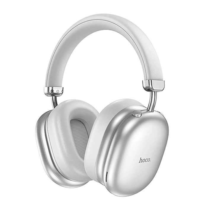 Audífonos Hoco W35 Max Auspicious Bluetooth ANC Inalámbricos Silver (Plateados) con 90H 1