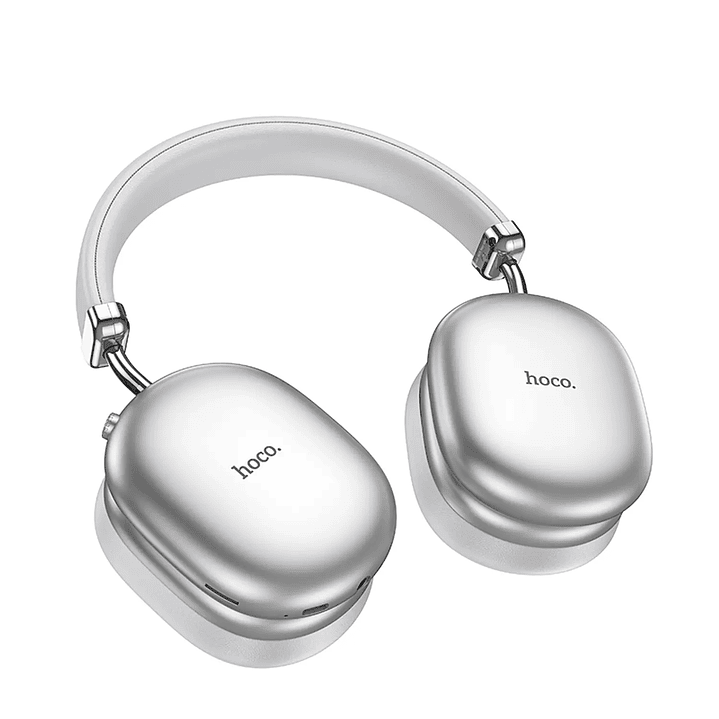Audífonos Hoco W35 Max Auspicious Bluetooth ANC Inalámbricos Silver (Plateados) con 90H 2