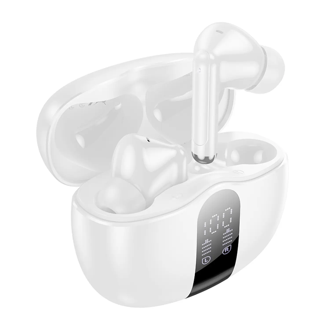 Borofone FQ3 Soulmate Blanco – Audífonos TWS ANC Bluetooth 5.4 2