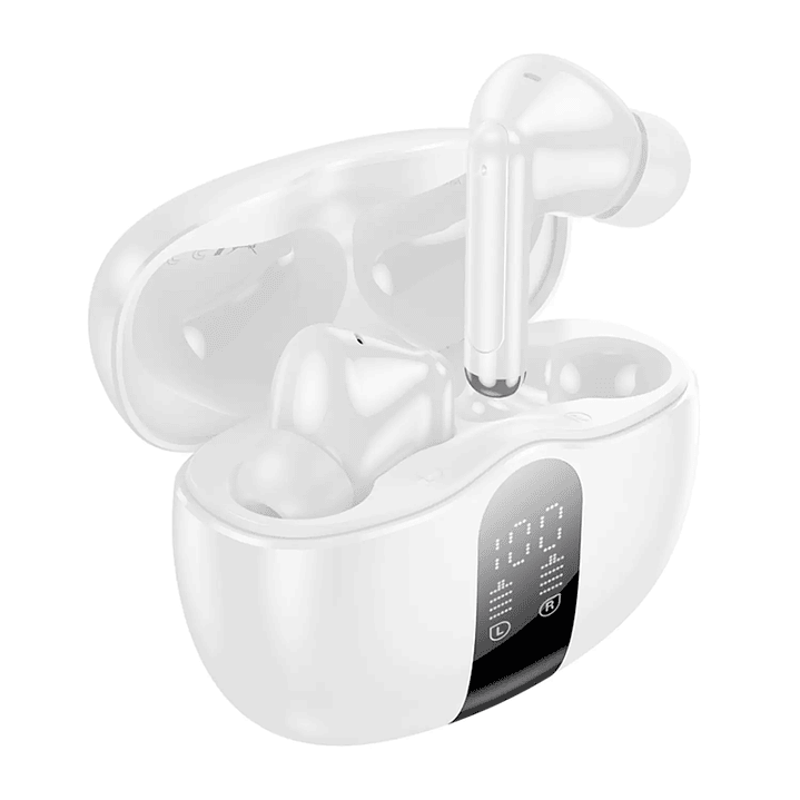 Borofone FQ3 Soulmate Blanco – Audífonos TWS ANC Bluetooth 5.4 2