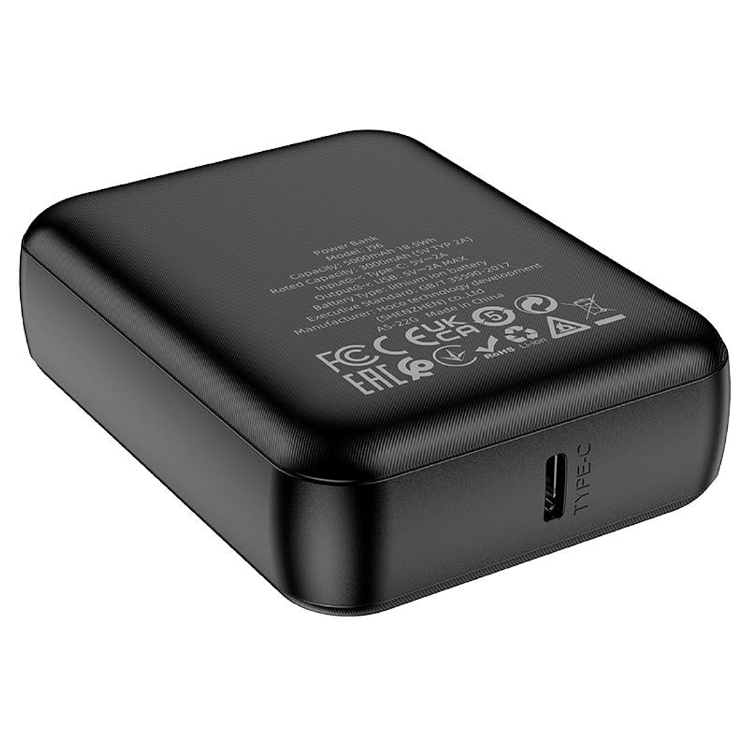 Powerbank cargador portatil Hoco J96 Strider 5.000mAh negro 2